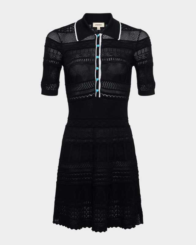 Dakoa Collared Flare Mini Dress
